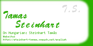tamas steinhart business card